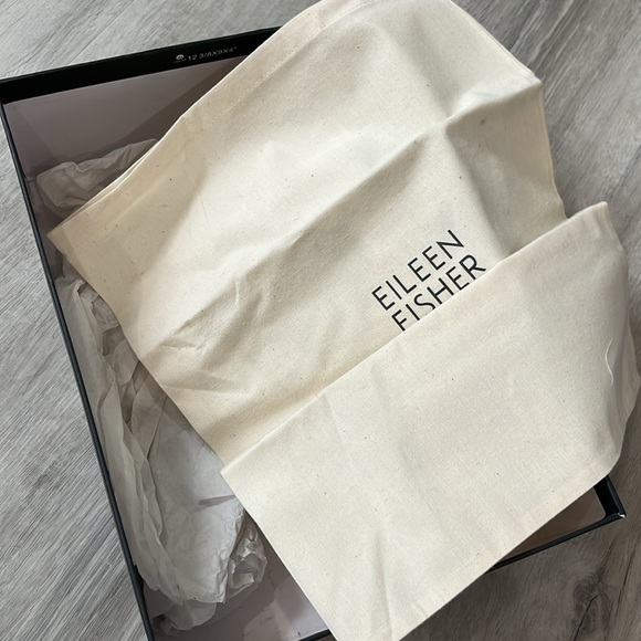 Eileen Fisher Wali Espadrille Wedge Sandals Leather Nubuck Black NEW Womens 8 - Picture 3 of 13